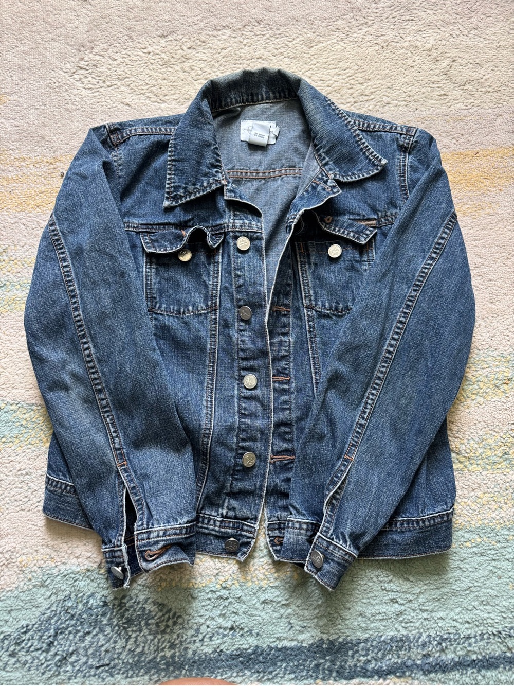 Calvin Klein Jeans Blue Denim Trucker Jacket - Women